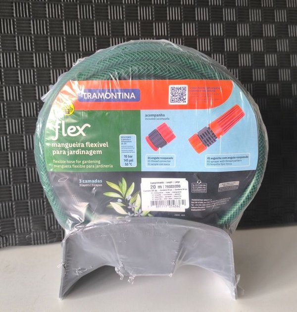 Manguera Tramontina Flex Verde 20 Metros para Jardín - imagen 1