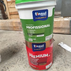 Dos Latas de Esmalte y Pintura Tinsul Profesional Premium 3.6L - imagen 1