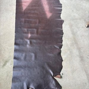Lote siguiente: Lote de Cuero Natural Napa Marrón Oscuro