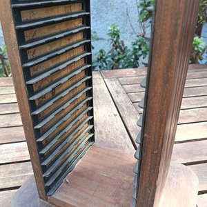 Mueble Porta CDS vertical de madera - Medidas: 17 cm x 13 cm x  Alto 75 cm - imagen 6