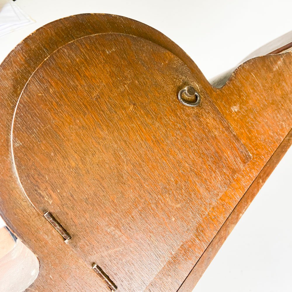 Reloj de sobremesa caja de madera con pendulo y llave - imagen 4