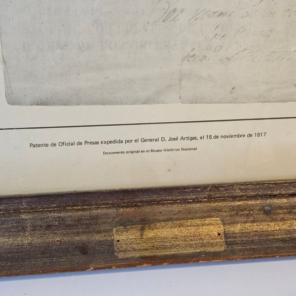 Patente de Oficial de Presas expedida por el General José Artigas el 15 de noviembre de 1817 (Réplica) - imagen 6