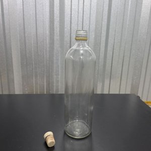 Botella de Vidrio Transparente con Tapón de Corcho - imagen 3
