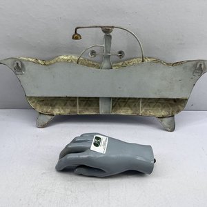 Adorno Decorativo Vintage Estilo Bañera con Grifería Metálica - imagen 3