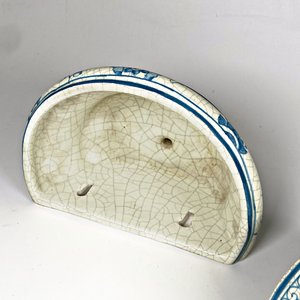 Aguamanil de Cerámica con Decoración Floral y Canilla Metálica, 47 cm - imagen 3
