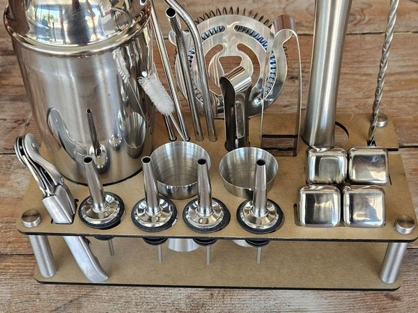 Conjunto de herramientas para preparar cócteles - imagen 3