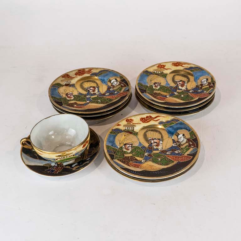 Lote siguiente: Satsuma Porcelana 10 Piezas - Estilo Tradicional