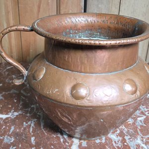 Caldero de Cobre Martillado con Asas - 18 cm - imagen 2