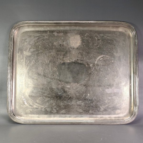 Bandeja Rectangular Christofle Art Nouveau en Plata - imagen 1