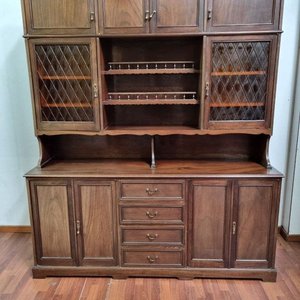 Importante Modular Vajillero de Madera Maciza con Puertas y Cajones - imagen 1