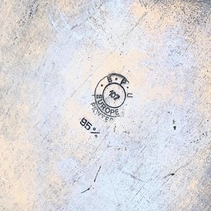 Centro de mesa ovalado de metal con asas, 27 cm - imagen 3