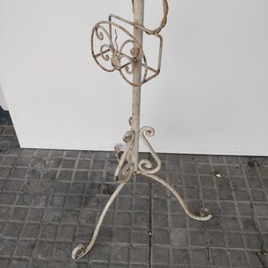 Lámpara de Pie Antigua de Hierro para Lectura - imagen 4