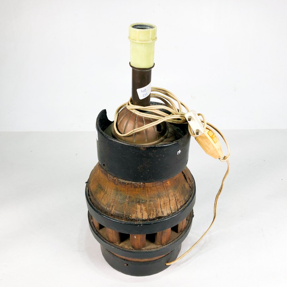 Lámpara de sobremesa tipo rueda de carro de 39 cm - imagen 2