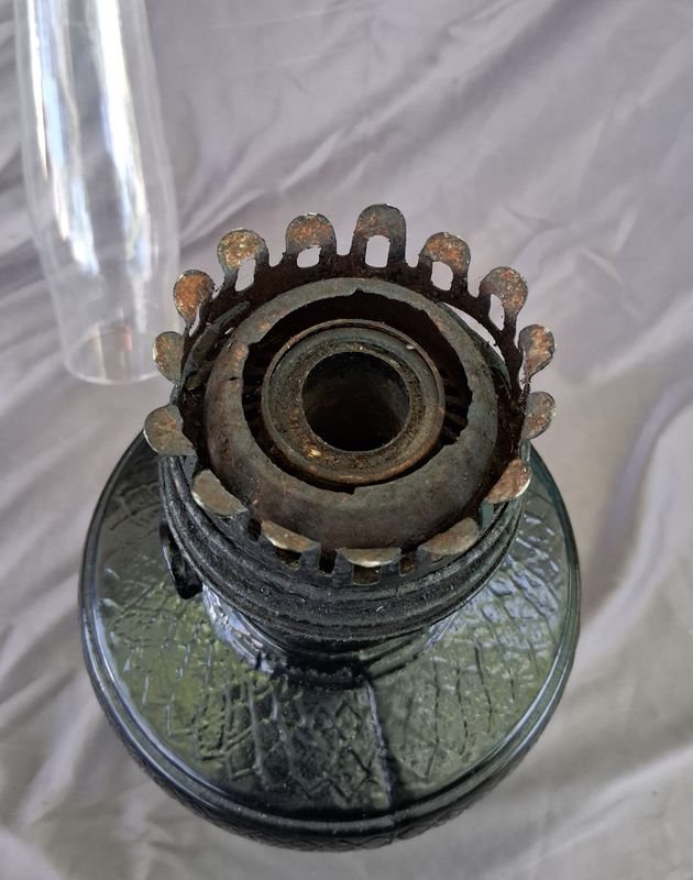 Lámparas de queroseno antiguas de vidrio - imagen 8