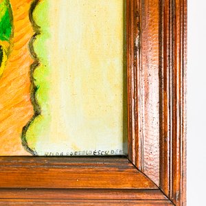 Cuadro Óleo "Virgen de Guadalupe" Firmado Nilda Poppolo - imagen 3