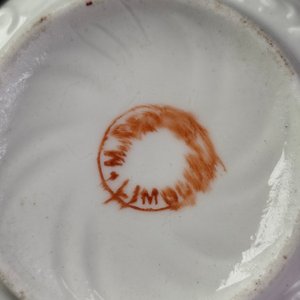 Dúo Taza y Platillo Limoges Francia Porcelana Diseño Floral - imagen 8