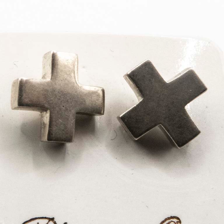 Par de Tornillos "Cruces" de Plata - 3.2gr