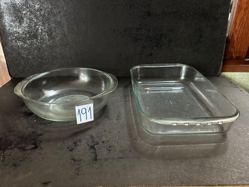 Juego de 2 Fuentes de Vidrio para Horno