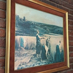 Lámina Enmarcada "La Metitura" de Léon-Augustin Lhermitte - 85x64 cm - imagen 5