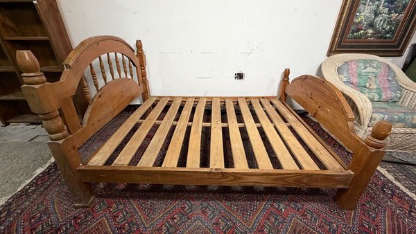Cama de 2 Plazas en Pino