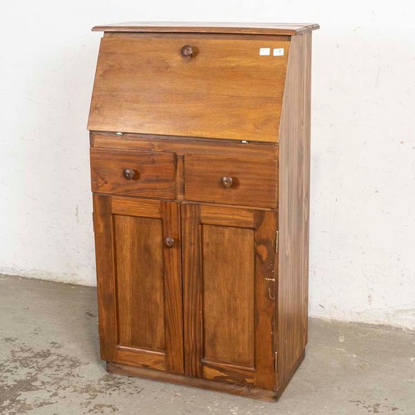 Mueble Secretaire de Pino con Puertas y Cajones - imagen 1