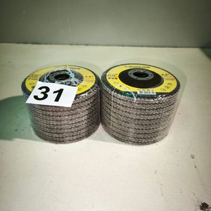 20 Discos Abrasivos Tipo Flap NORSTAR 4.5" Grano P100 y P80 - imagen 2