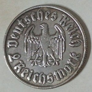 Moneda Conmemorativa de Plata Alemana 2 Reichsmark 1933 Martín Lutero - imagen 2