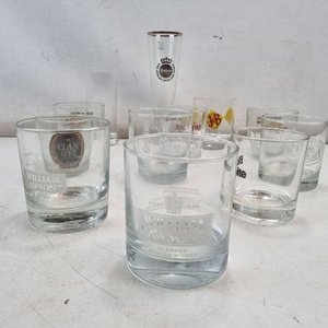 L 494 - 12 Piezas - Surtido de vasos y copas en vidrio con diseños de marcas de bebidas, ideal para completar tu colección o uso diario - imagen 3