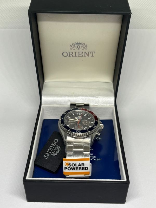 Reloj Orient Mako Solar - Cronógrafo Solar con Cristal de Zafiro - imagen 3