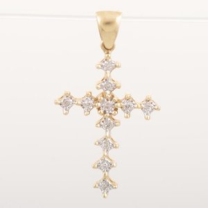 Lote siguiente: Cruz de Oro 18k con Brillantes