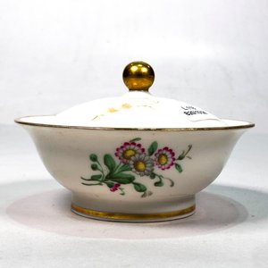 Alhajero de Porcelana Alemana Hutschenreuther Blanco Floral con Detalles Dorados - imagen 3