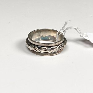 Anillo de Plata Giratorio con Diseño Floral - imagen 2
