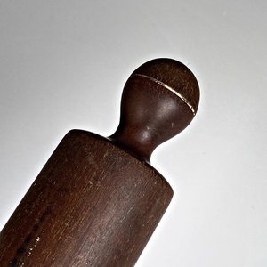 Palote de Amasar Antiguo de Madera Caoba - 69 cm - imagen 4