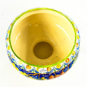 Macetero de Cerámica con Diseño Floral y Frutal - imagen 2