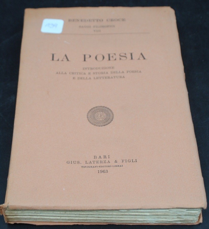Libro de Poesía de Benedetto Croce - imagen 2
