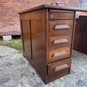 Escritorio de Roble con 8 Cajones y Detalles en Lustre - imagen 5