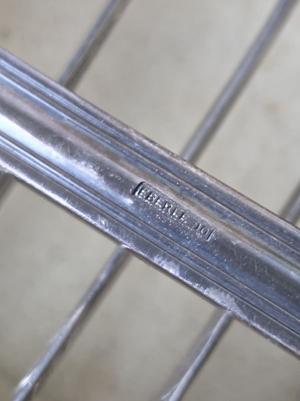 Excepcional juego de cubiertos en platina Eberle con su caja original y llave - imagen 11