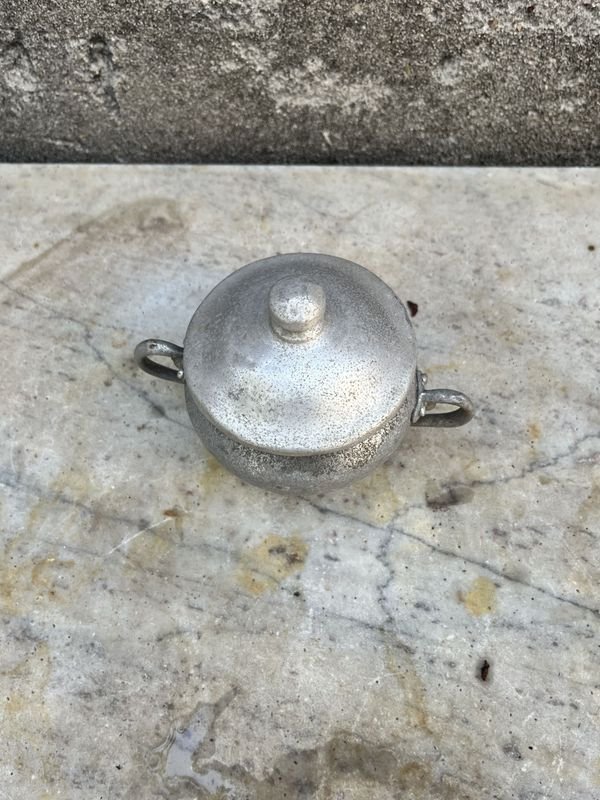 Azucarero de aluminio en excelente estado - imagen 2