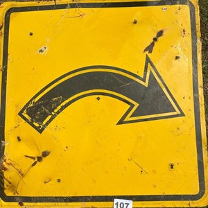 Lote de 5 Carteles de Señalización Vial de Curva - imagen 4