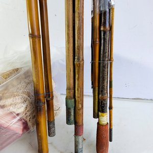 14 Tramos de Cañas de Pescar de Bambú y Red - imagen 2