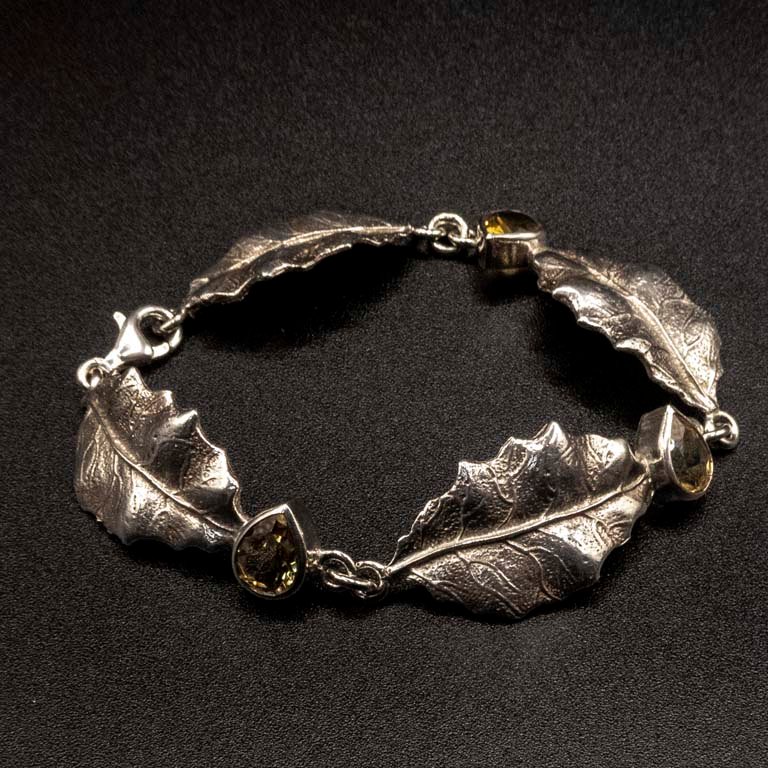 Pulsera de Plata 950 con Citrinos - 20cm