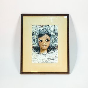 Lote siguiente: Cuadro Pastel Retrato Dama "Cata" 1985 - Marco Madera Lustrada