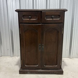 Mueble de Madera Antiguo con 2 Puertas y 2 Cajones - imagen 1
