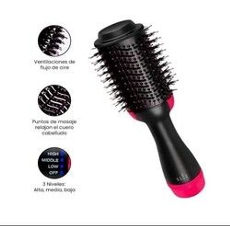 Cepillo de aire caliente 3 en 1 para cabello