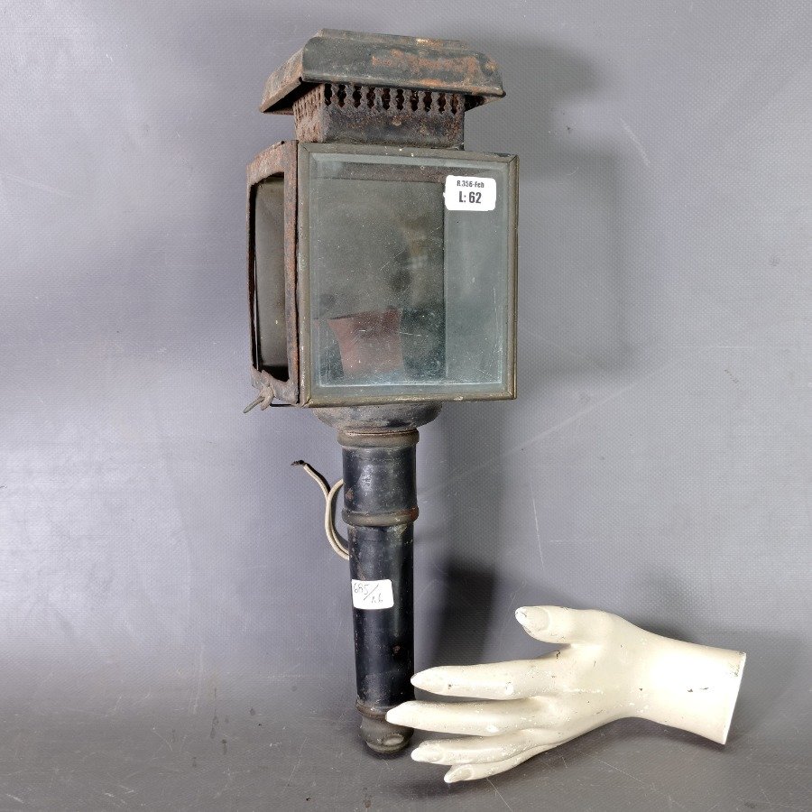 Farol de carruaje en chapa electrificado - imagen 3