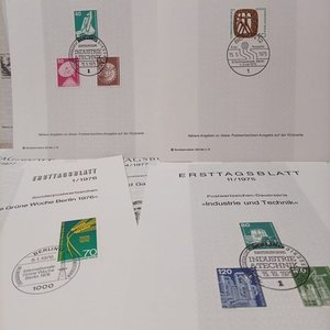Lote de 15 Hojas de Sellos Primer Día de Alemania (1970) - imagen 2