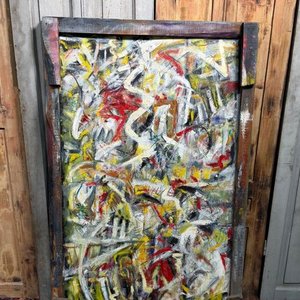 Lote siguiente: Óleo Abstracto "M. Martin" sobre Chapa - 120x70cm