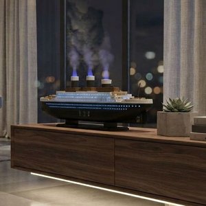 Lote siguiente: Humidificador Difusor de Aromas Diseño Barco Titanic con Luces LED