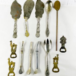 Set de 13 Piezas: Palas para Torta, Destapadores y Bombillas - imagen 2