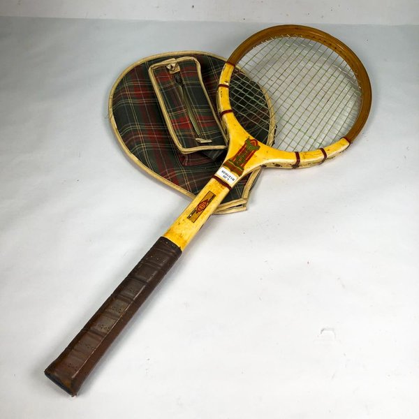 Raqueta de Bádminton SANZ Vintage con Estuche Tartán - imagen 1